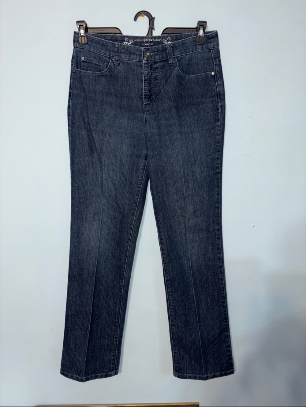 Christopher & Banks Indigo Straight Leg Elevated Jeans - Women's size 4, Trouser